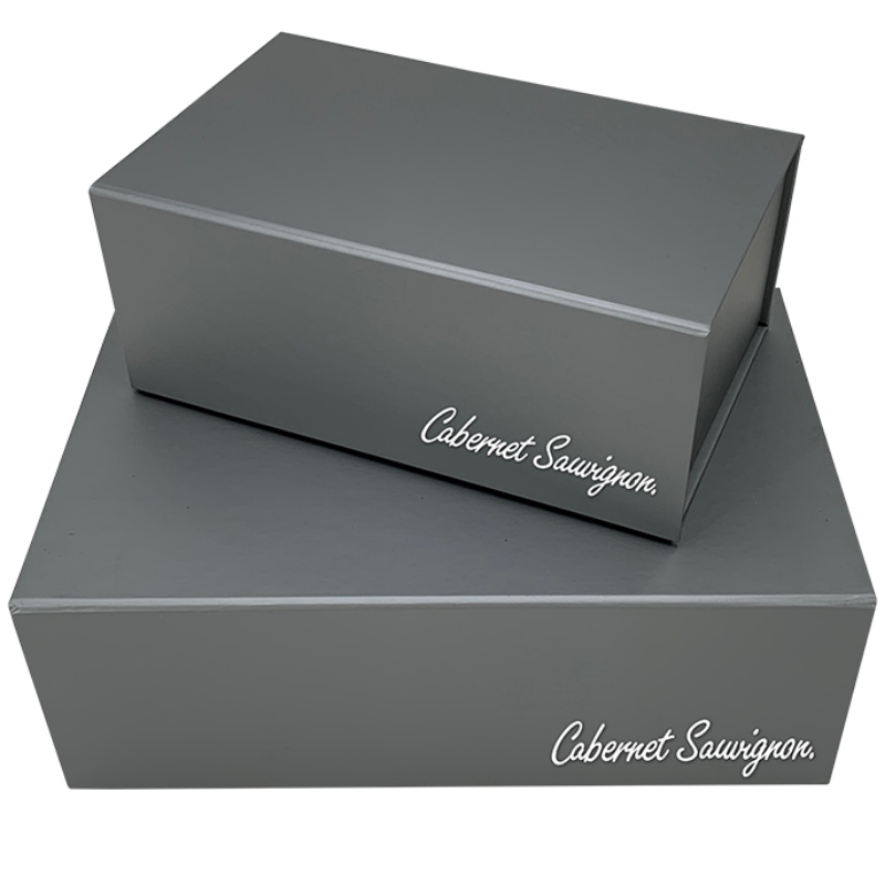 Dark Grey Folding tároló doboz Egyedi doboz Ajándék Csomagolás